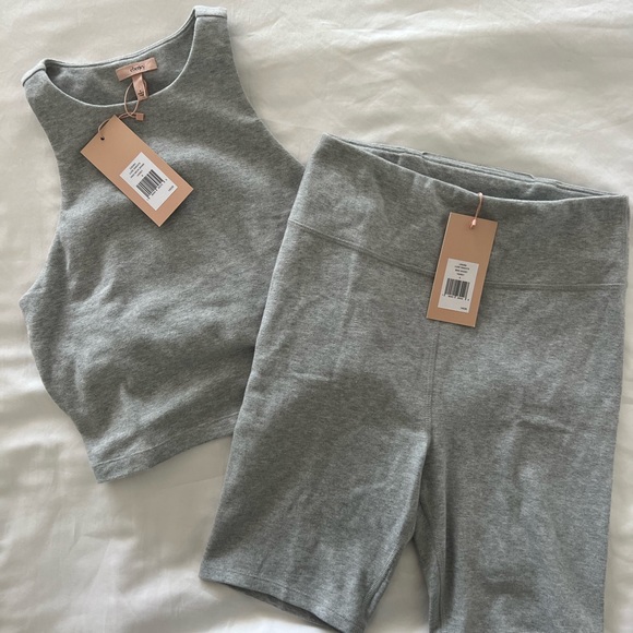 Eberjey Shorts Nwt Eberjey Bike Short And Top Athletic Set Poshmark